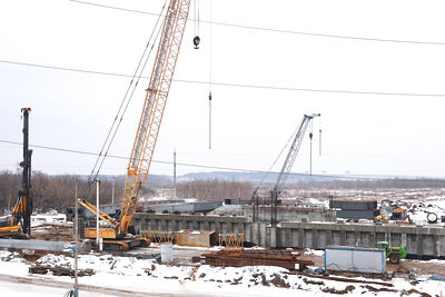    Строительство автодороги М-5 Урал в обход п.Октябрьский ©Антон Чернов Пресс-служба Губернатора и Правительства Московской области