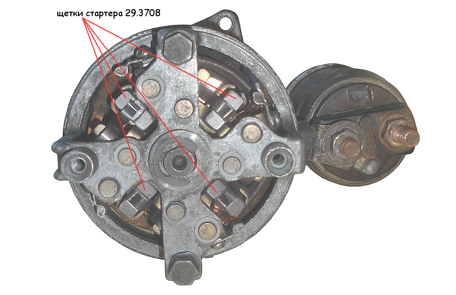 Замена щёток стартера