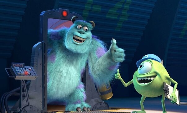 Кадр из мультфильма «Корпорация монстров»