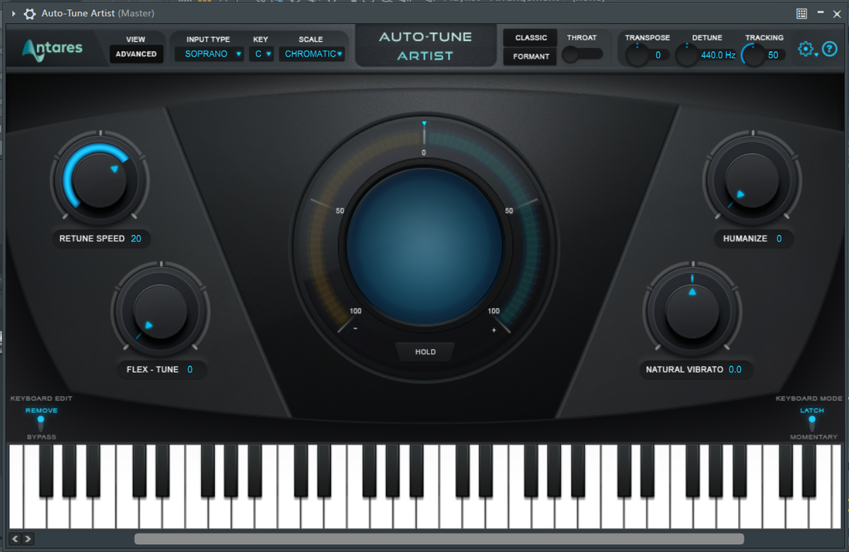 Вот так выглядит автотюн от Antares