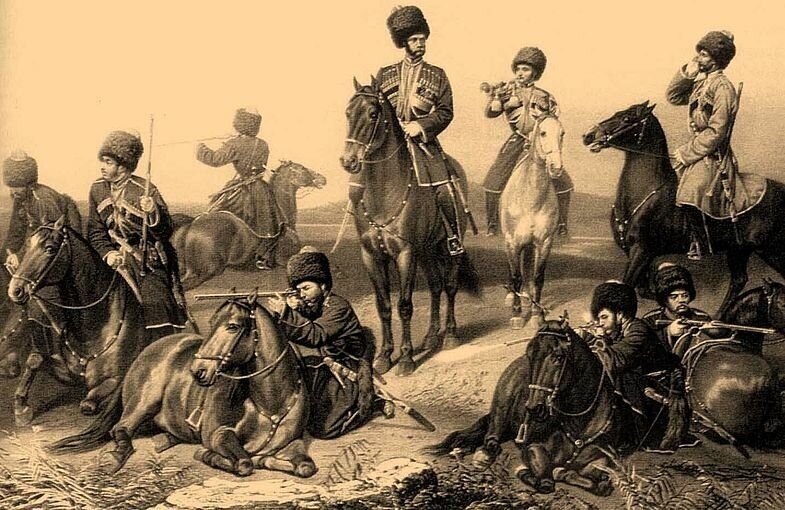 черноморские казаки в бою