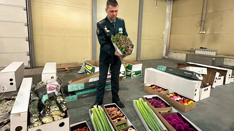    К 8 Марта готовы! Таможня рассказала, как доставляются цветы на Урал из-за рубежа