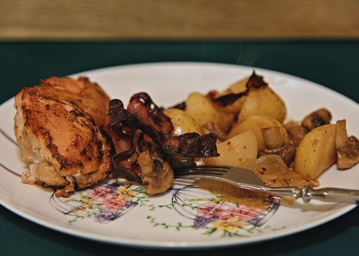 Курица по-фермерски (Farmhouse Chicken, рецепт из Англии) | Мой папа —  самый лучший повар! | Дзен