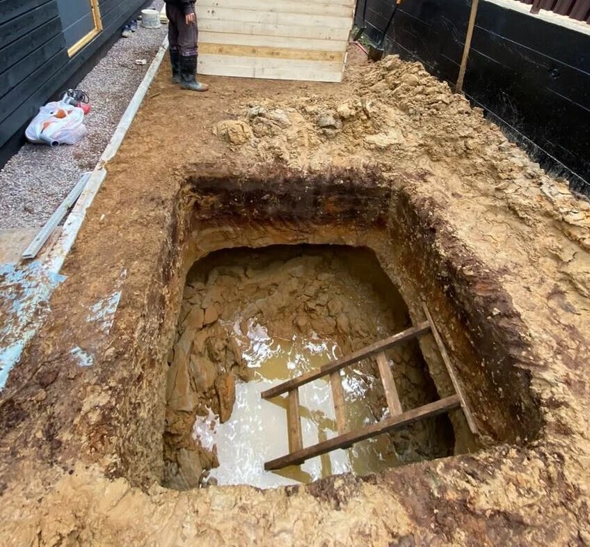 Сложная геология при монтаже септика