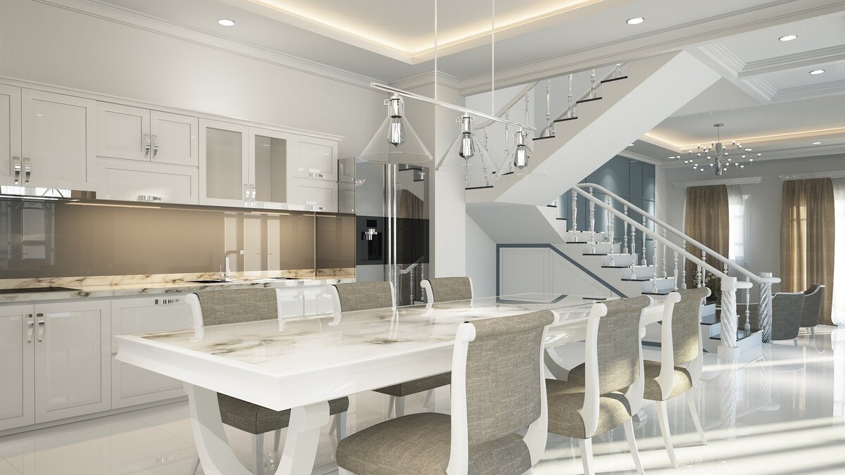 Интерьер в стиле нео классика 