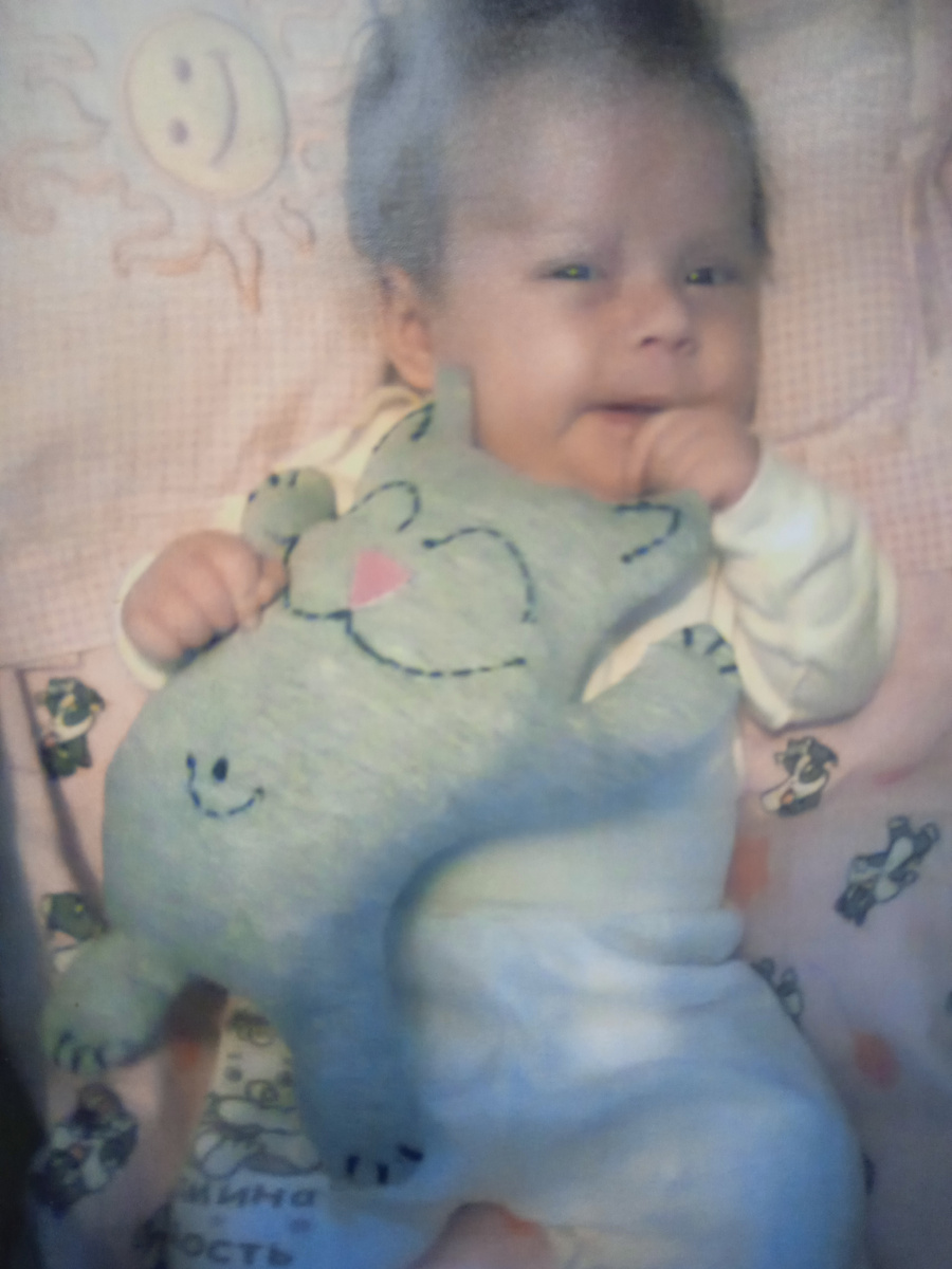 Первый сшитый мной котик☺️(извините за качество фотографии другой нет)