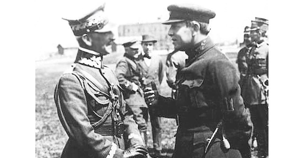 Генерал Речи Посполитой Антоний Листовский и Симон Петлюра, 1920 год📷
