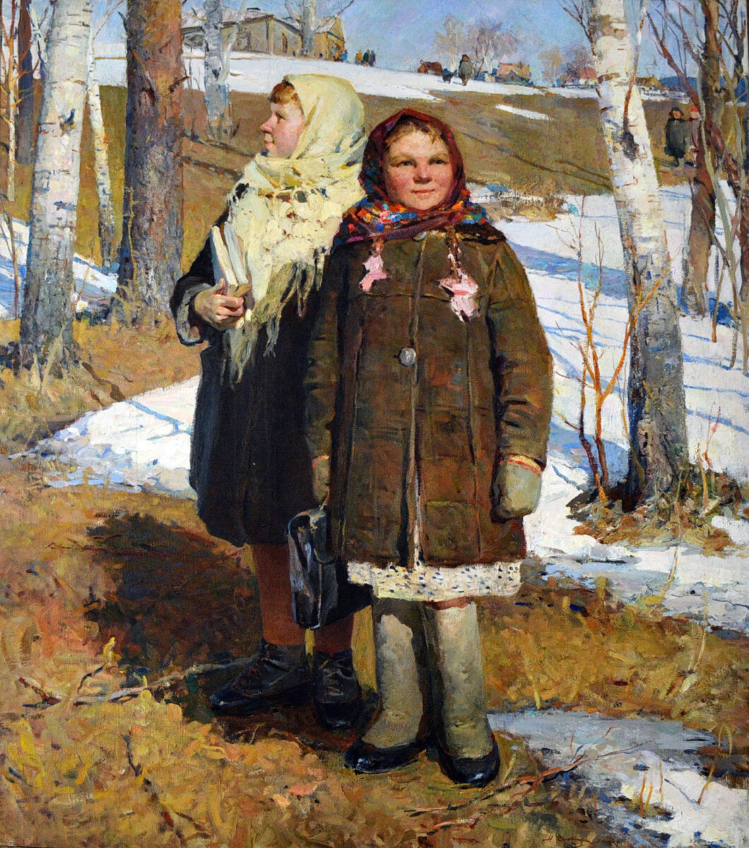 Из собрания Рязанского художественного музея имени И.П. Пожалостина. "Весна". Худ. Чебаков, 1950