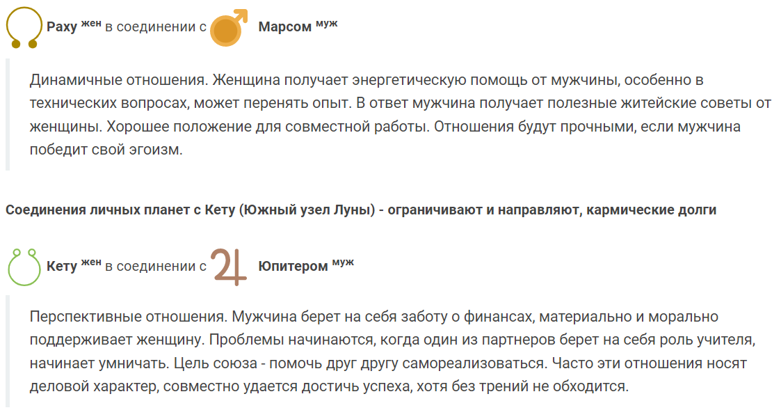 Расчет совместимости на сайте astrolog4you.com