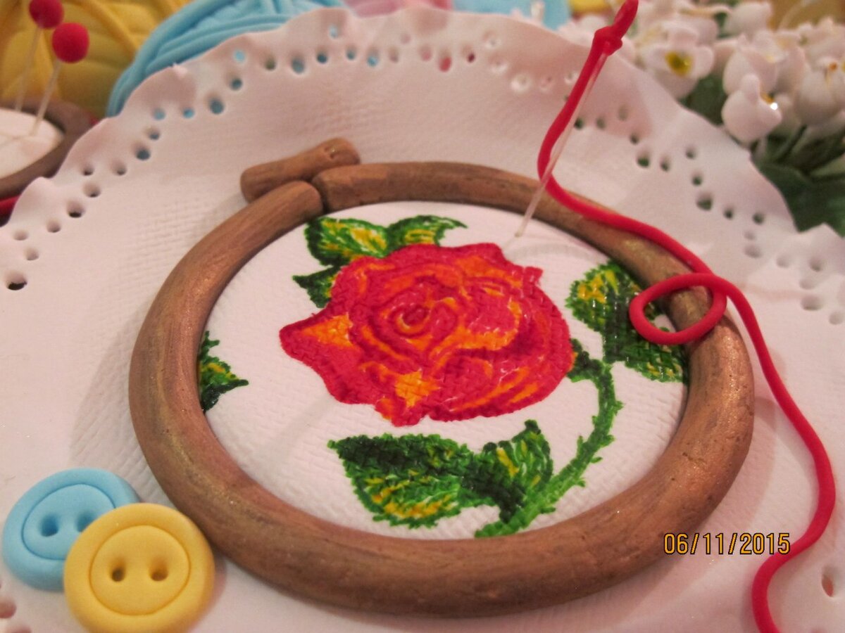 фоточка тортика, котрый мы мамае подарили на юбилей в 2015 году...