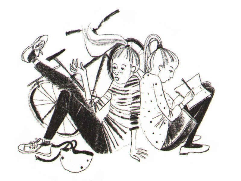 иллюстрация из книги "Каскадерки идут до конца"