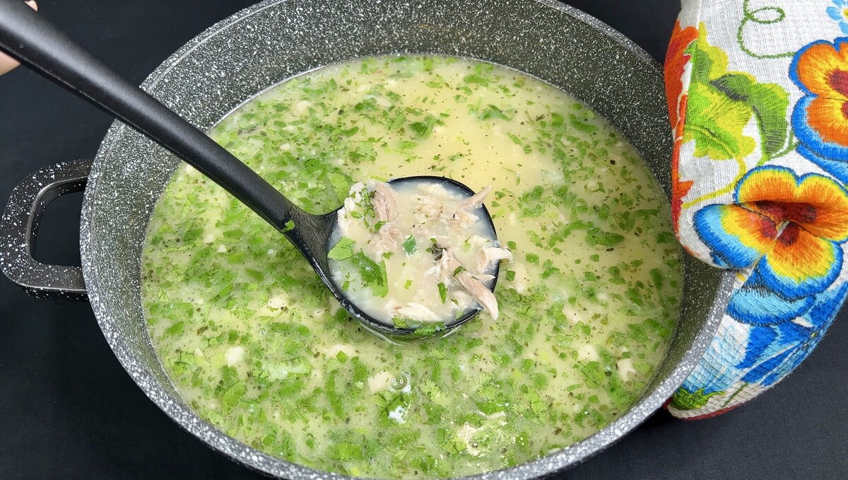 Рецепт оригинального грузинского куриного супа по шагам без рекламы.