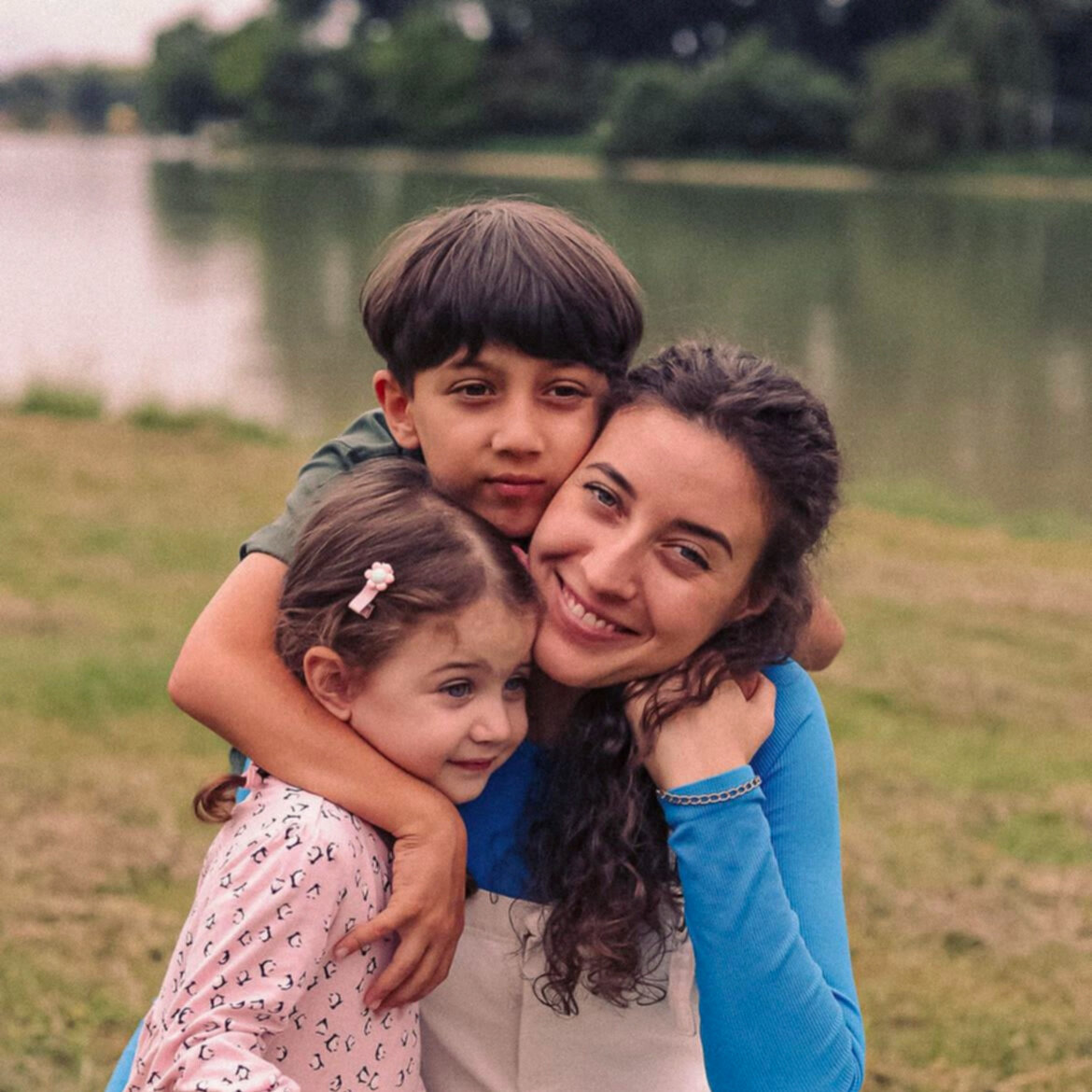 С моими детьми Давидом и Даной