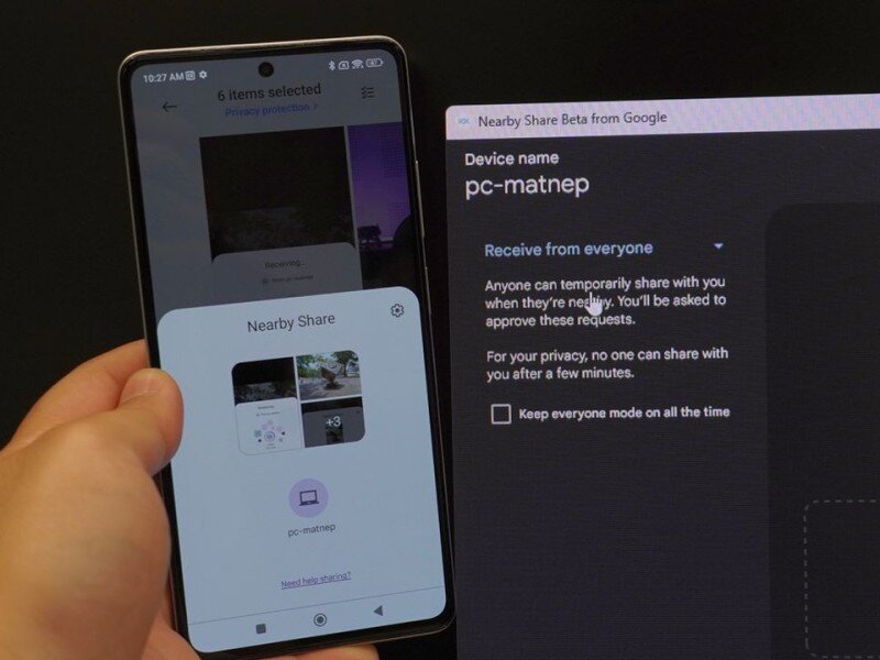    Простой обмен файлами между Android и Windows. Как пользоваться Nearby Share