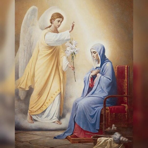 Благовещение Пресвятой Богородицы. Источник: Яндекс. Картинки