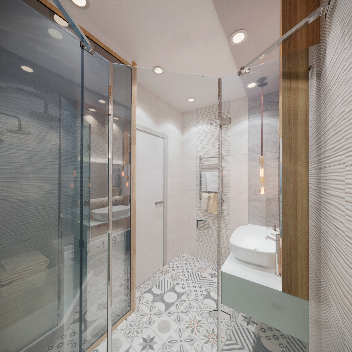 Без излишеств, но очень мило. Приятный, эргономичный интерьер в скандинавском стиле