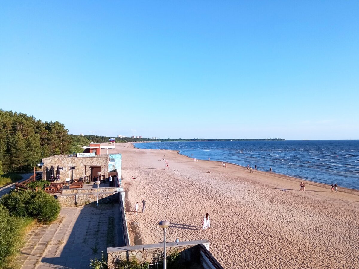 Пляж в санатории "Белые ночи" в Санкт-Петербурге. Фото: https://yandex.ru/maps Сергей Изюмов