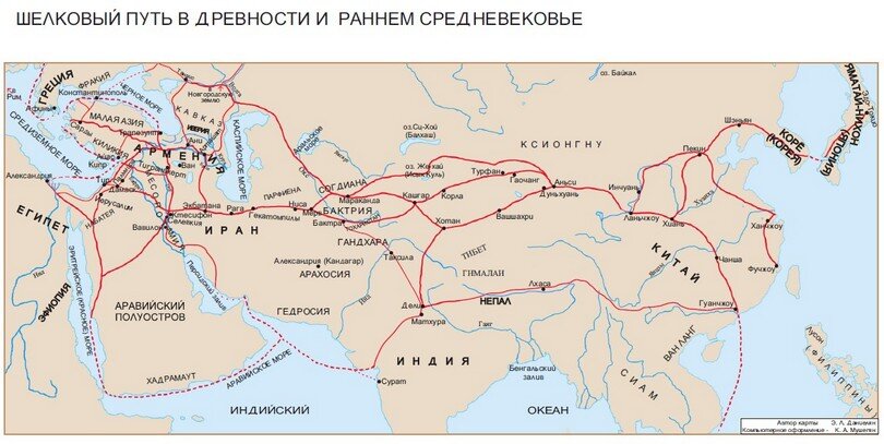 Шелковый путь карта маршрута по территории россии