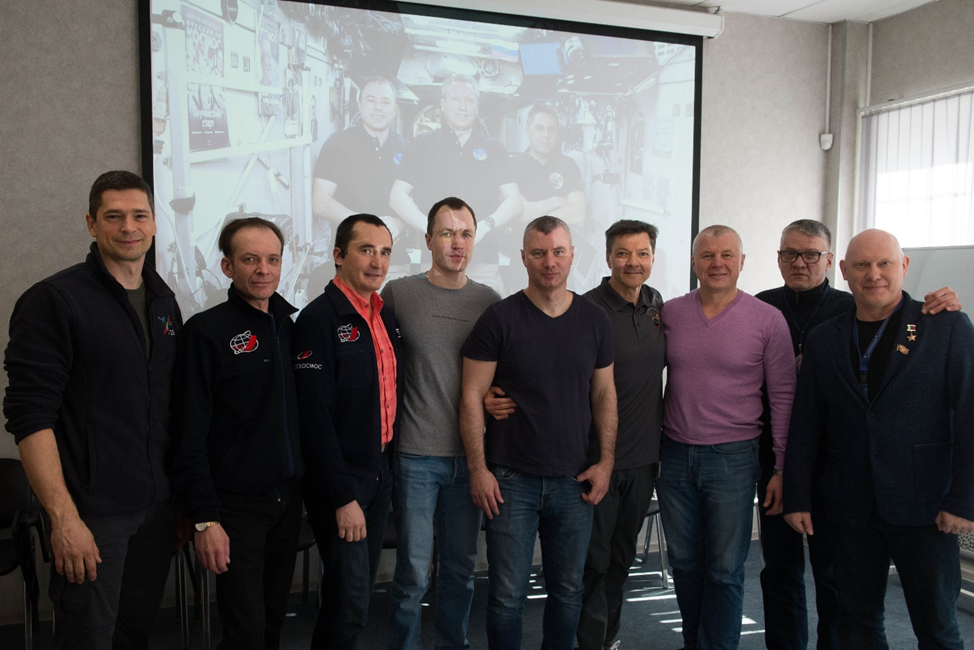 Отряд космонавтов Роскосмоса на связи с экипажем МКС-69. Фото: пресс-служба Центра подготовки космонавтов им. Ю.А. Гагарина