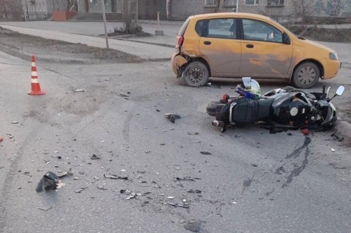   В Пермском крае в ДТП с автомобилем пострадал мотоциклист