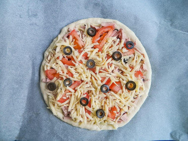 Домашняя пицца - пошаговый рецепт с фото