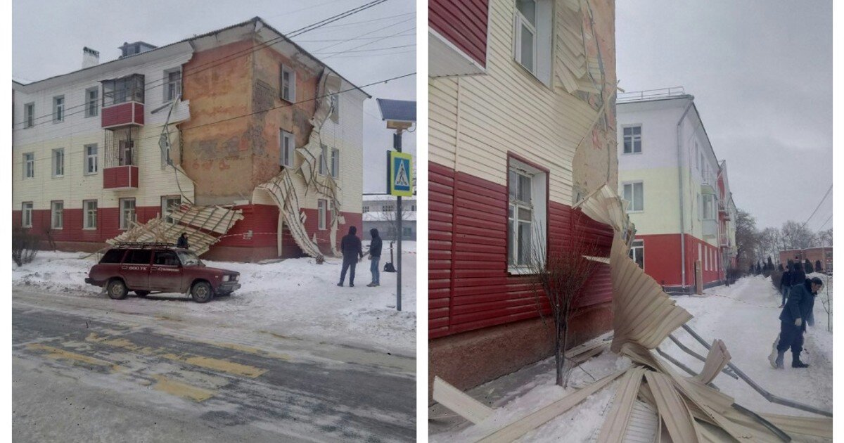 Дом в Сухом Логу, от которого отклеилась стабильность. Фото из открытых источников.