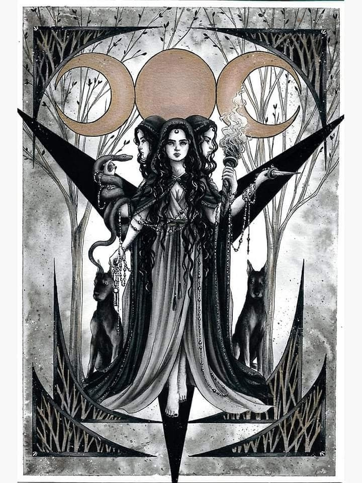 Идеи на тему «Геката» () | богини, богиня луны, триединая богиня