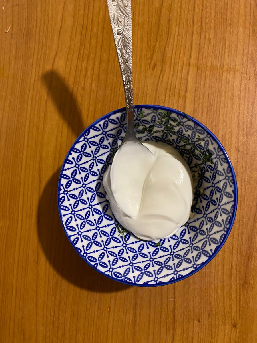 2 ст. ложки сметаны