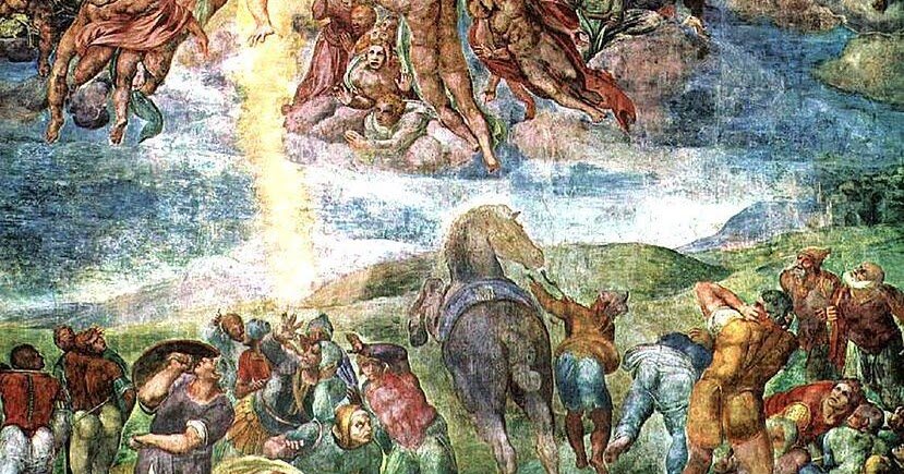 Обращение Савла. Микеланджело