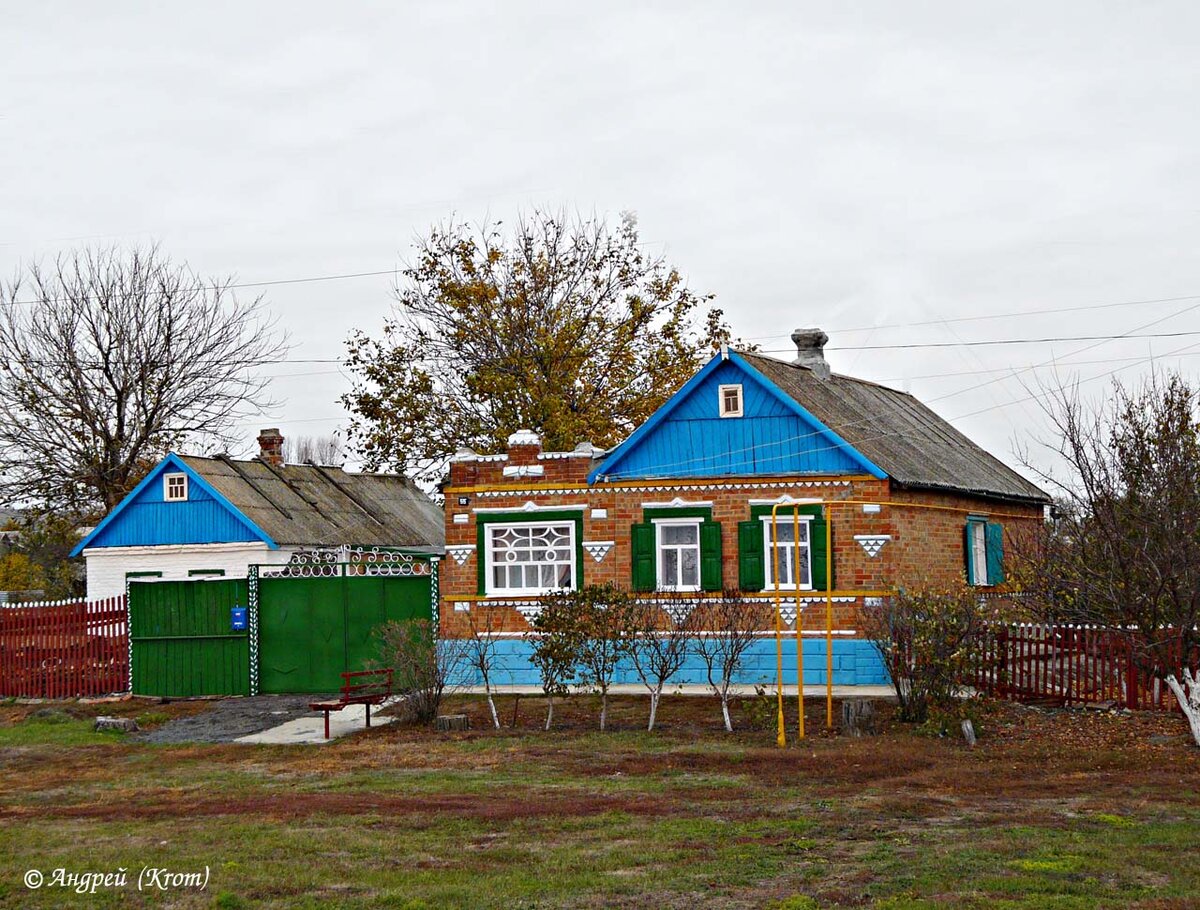 Один из домов села Ряженое