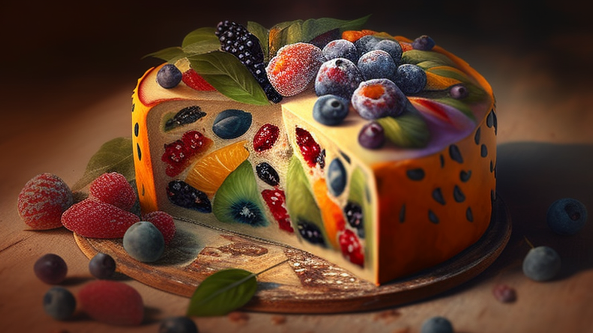 Торт фруктовый фото