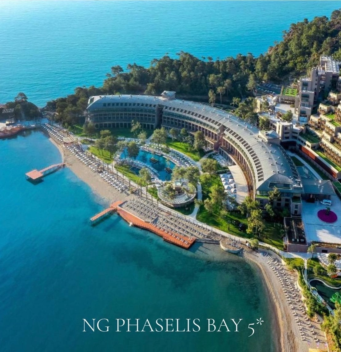 🔷NG Phaselis Bay 5*  (Кемер, Гёйнюк) - открылся в апреле 2021 г, атмосферный, идеально подходит, как взрослым, так и детям. Каждый сантиметр отеля - открытка, а сервис превосходит все ожидания. Хороший миниклуб с горками, детским рестораном, кинотеатром, мастер-классами и вечерними шоу с ростовыми куклами. Отличное питание с диетическим разнообразием. Интересные Шоу программы, каждый вечер разные.
 #NGPHASELISBAY #Кемер
✈️29.08 на 7 ночей UAI от 300 000 руб/ 2 взр