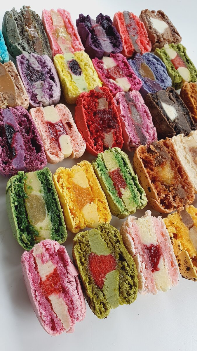 Любые фото разрезов макарон