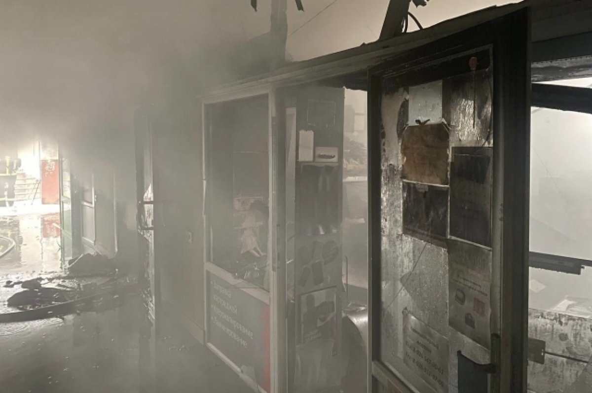    Очевидец: пожар в магазине одежды в Лобне начался стремительно