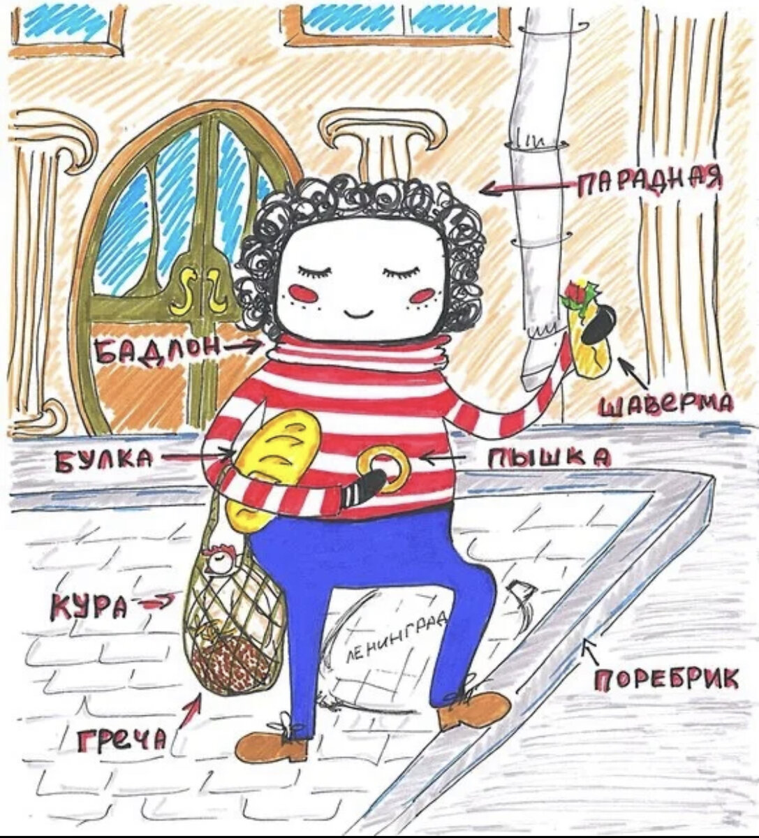 Картинка из интернета. Набор истинного петербуржца.