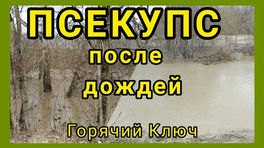 Коварный ПСЕКУПС вышел из берегов. Горячий Ключ в районе ул. ОБЪЕЗДНАЯ.