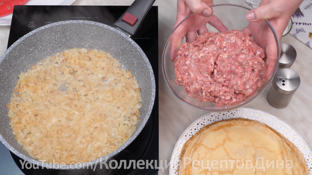 Идеальные блинчики с мясом! Тонкие блинчики с сочной мясной начинкой! |  Дина, Коллекция Рецептов | Дзен