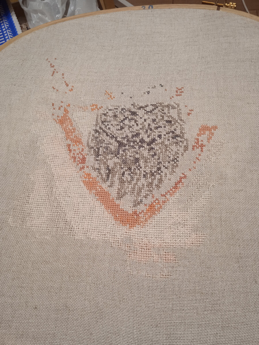 Перешагнула отметку в четыре тысячи крестиков. Фото автора