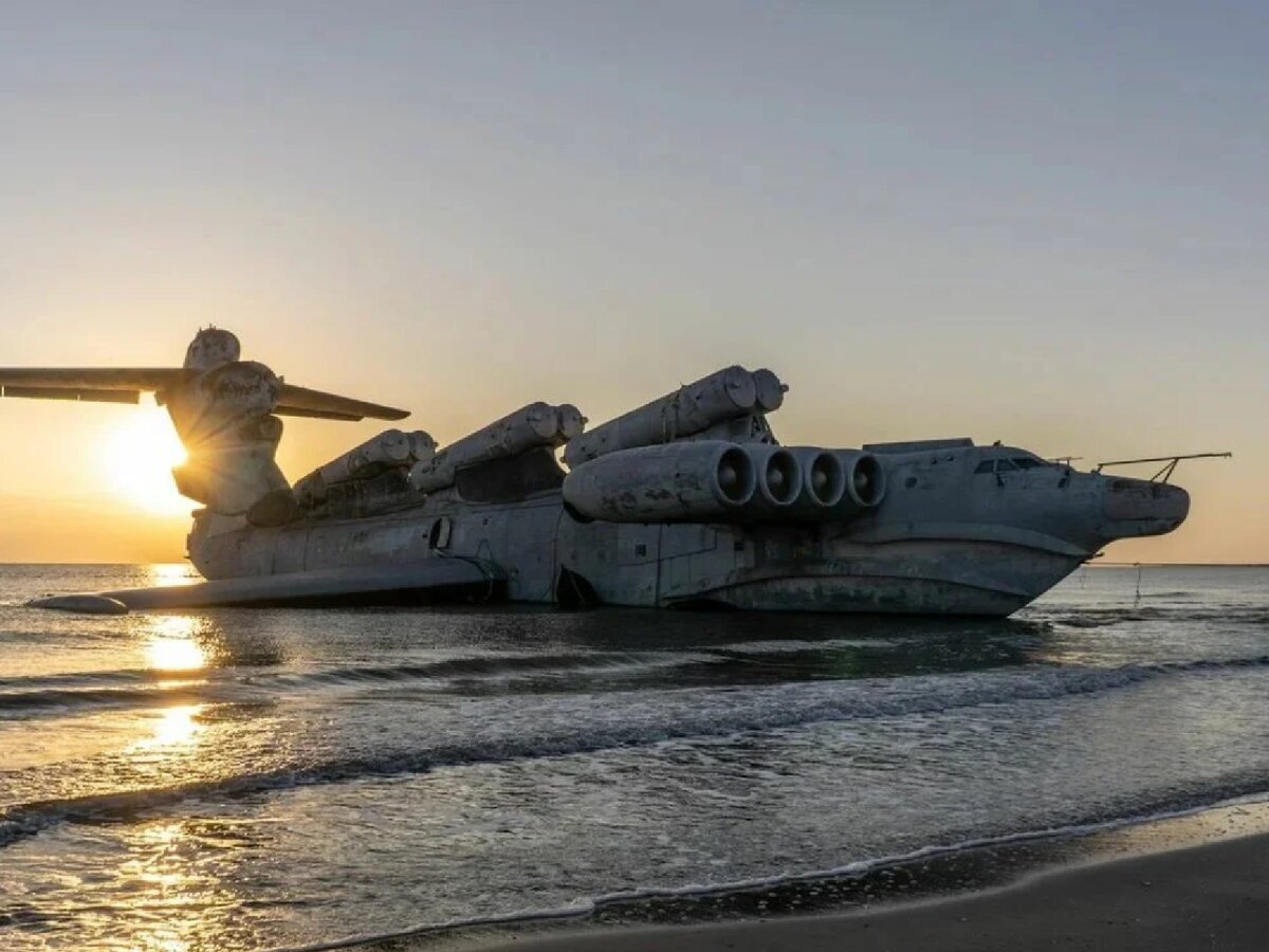 самолет в море в дагестане