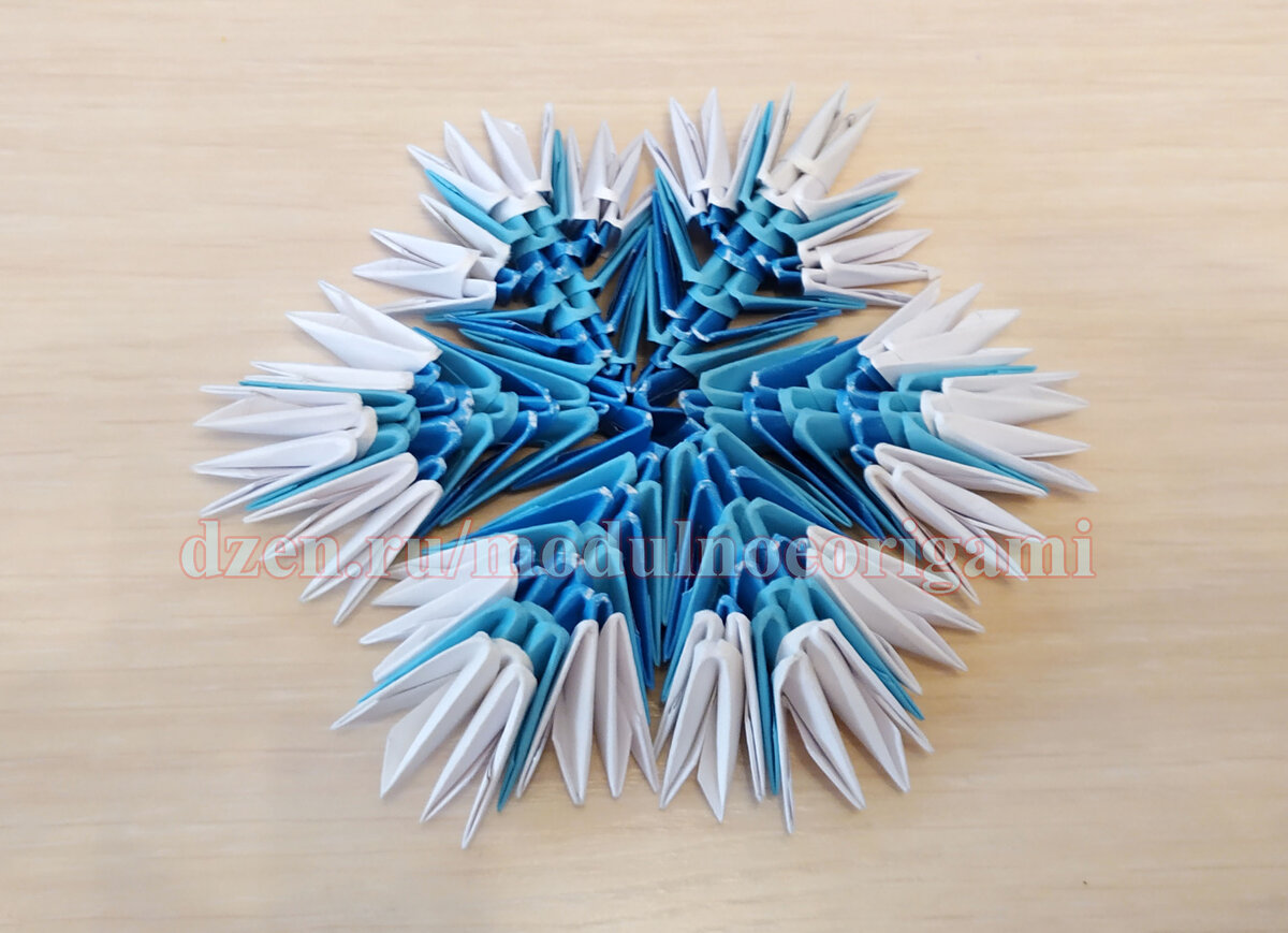 Мастер-класс по изготовлению поделки «Снежинка» в технике модульное оригами