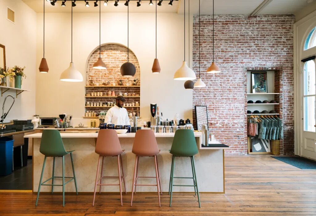Чайная стойка в Barnes & Morgan. eater.com