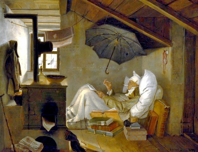 Карл Шпицвег. Бедный поэт. 1839