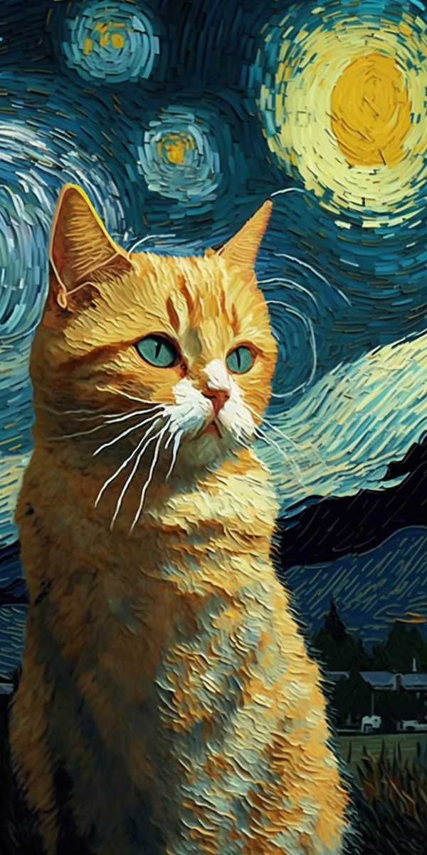 В стиле, как художник Винсент ван Гог