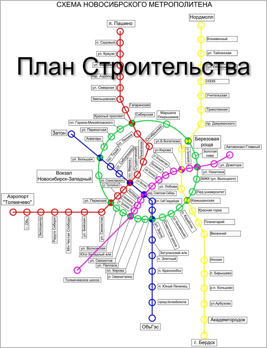 Проекты новосибирского метрополитена