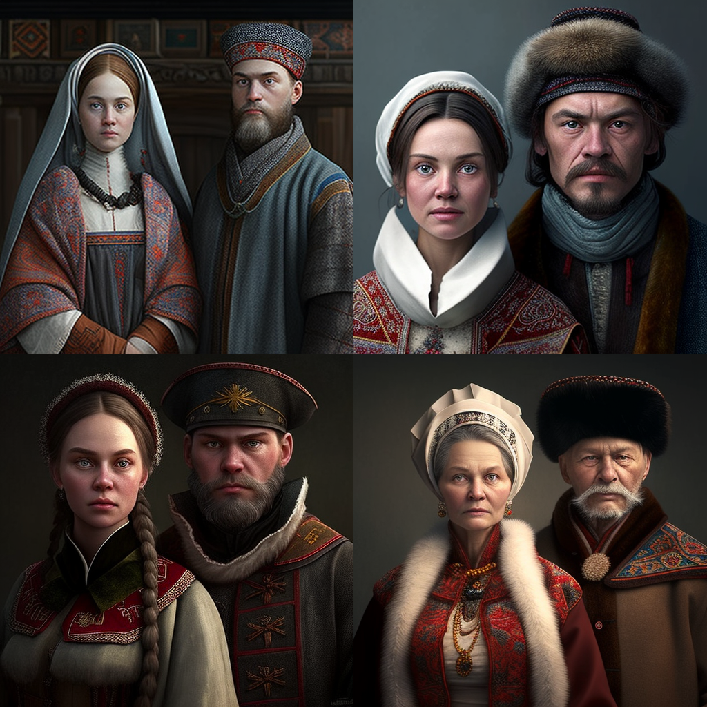 Так Midjorney видит Русских