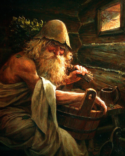 "Банник". Картина Андрея Шишкина. (2019 год). Источник - wikimedia.org.
