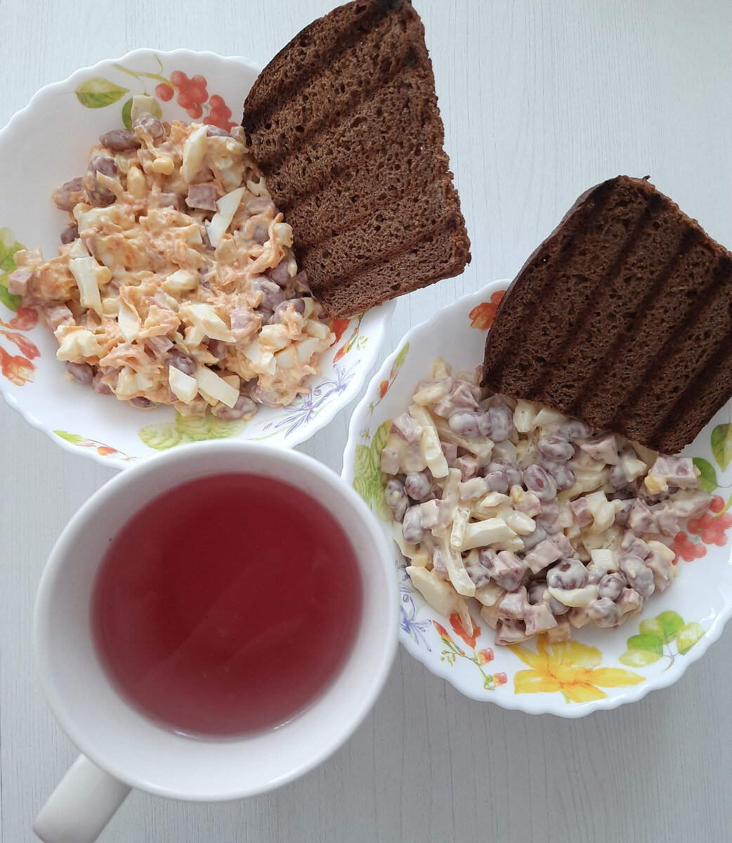 Салат с фасолью. Два вкусных рецепта | Юлия. Будни хозяйки | Дзен