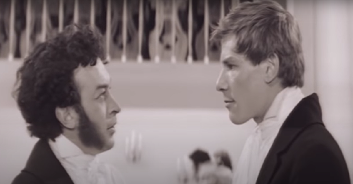 Пушкин и Мухин в фильме "Разбудите Мухина" (СССР, 1967)