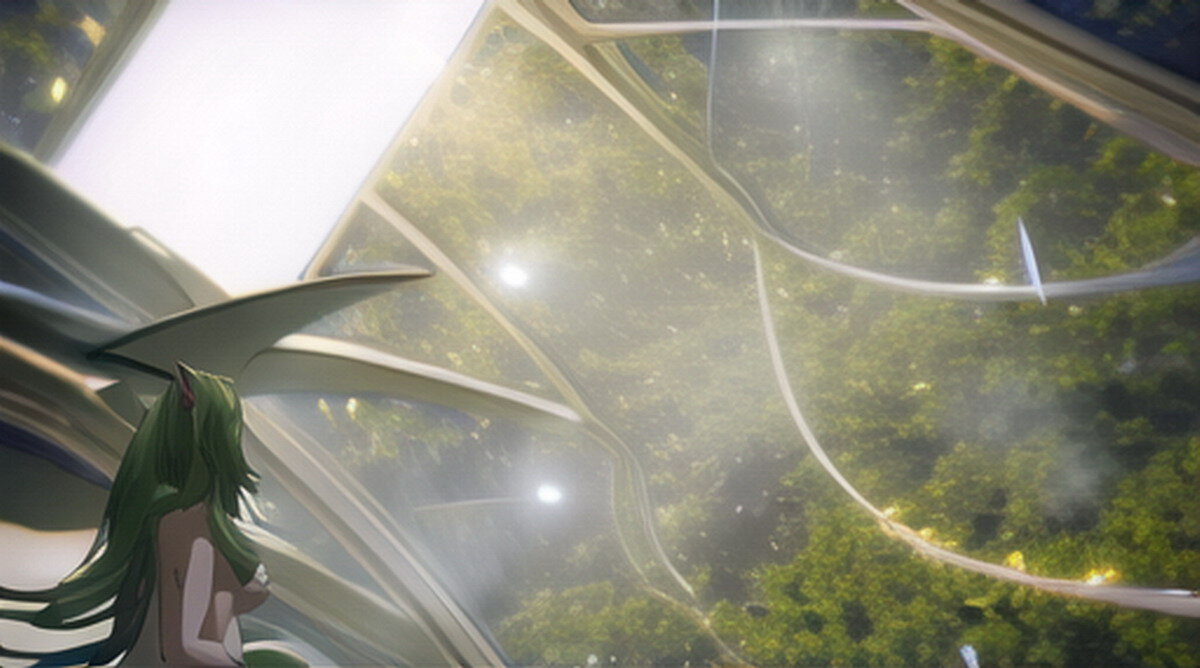 Малогабаритные проекты, если представлять их сколько-то в масштабе, обладают явно выраженной кривизной внутреннего пространства. Расстояние от человека до зелени в центре кадра – единичные сотни метров.