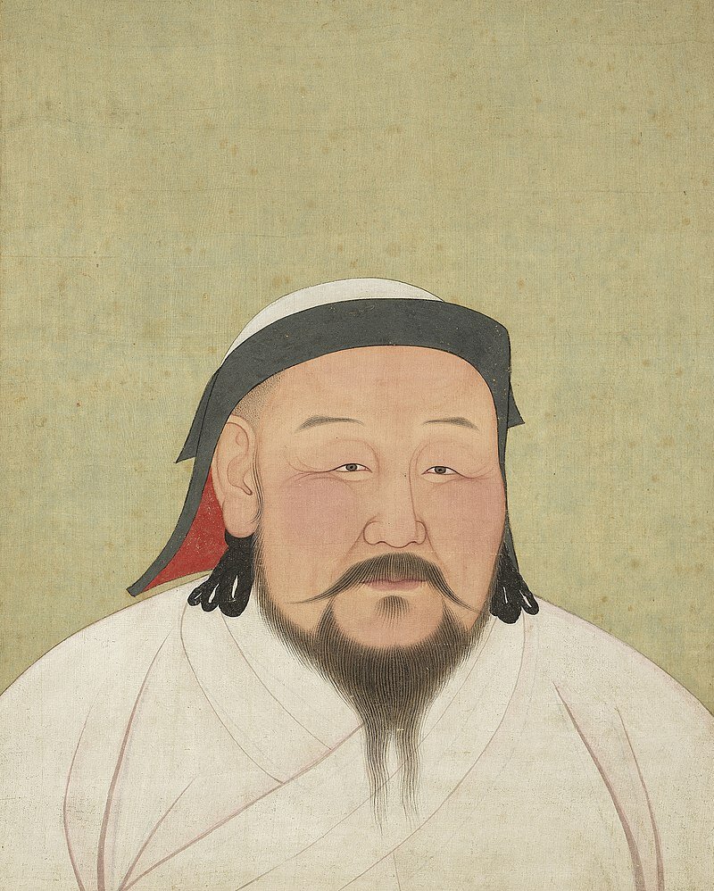 Прижизненный портрет хана Хубилая (1215-1294). Основатель монгольского государства Юань, в состав которого входил и Китай.